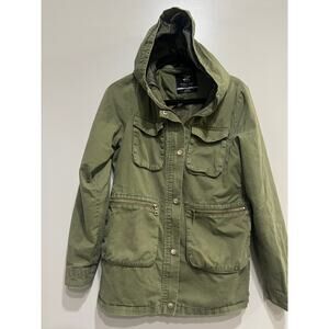 Beverly Hills Polo Club Army Green Hooded utility Jacket Unisex youth
